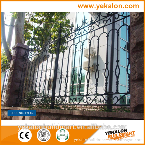 Yekalon 2016 Hot Sale Classical Security/Iron Lawn Fence From China Supplier